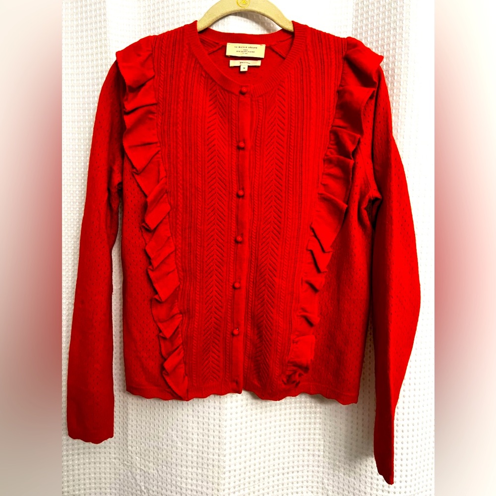 Le Maille Sézane Knit Button Sweater / Wool and Cashmere (Excellent Condition)